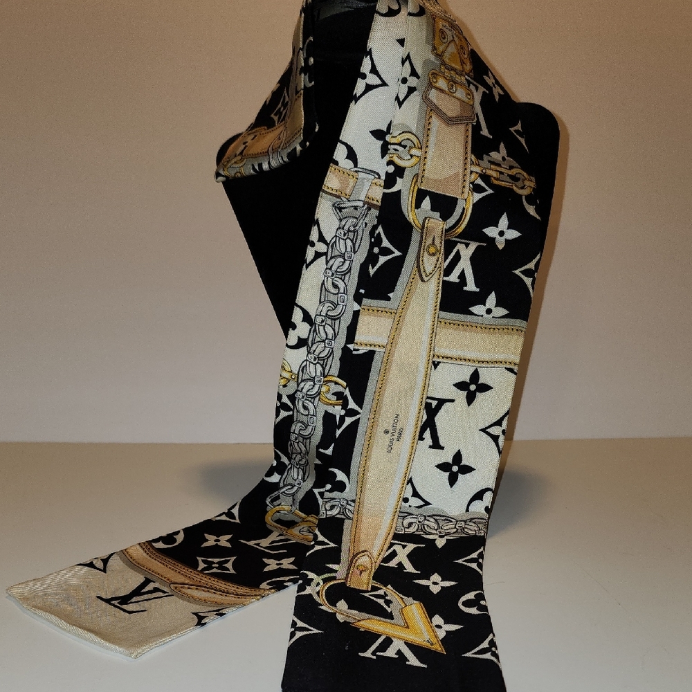 Louis Vuitton Monogram Silk Bandeau/Twilly
